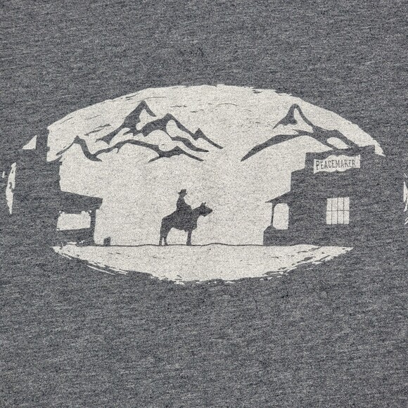 Bison Union Co. SS Dark Grey Tee "Peacemaker" Revelation 6:8 - Size XXXL - Picture 3 of 5